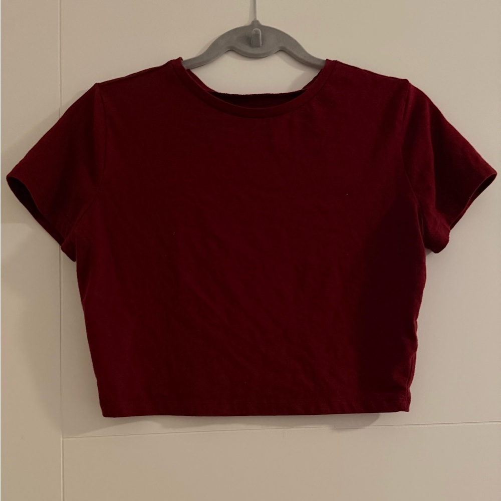 Wild Fable Deep Red Crop Top